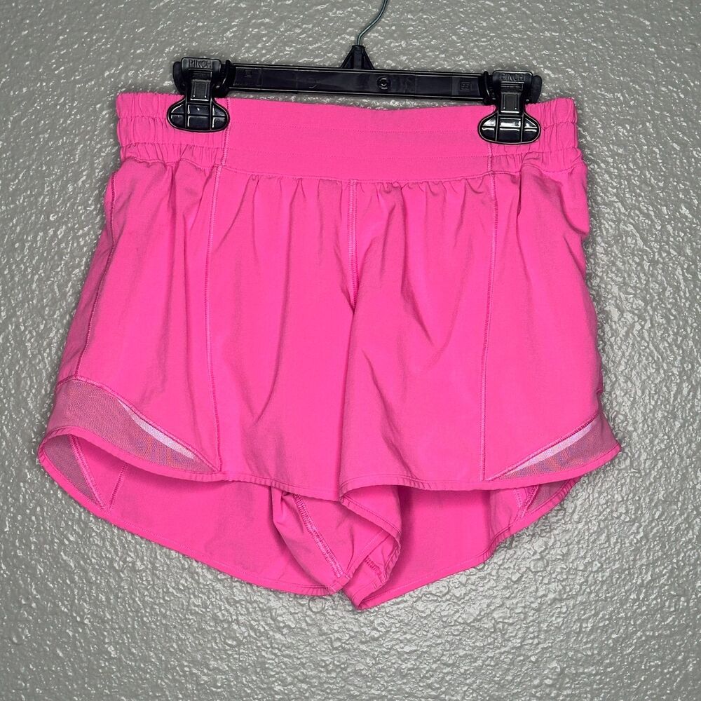 LULULEMON HOTTY HOT LOW RISE DARK PRISM PINK 4" SHORTS